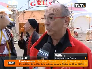Rhône: le Cirque Arlette Gruss à Ecully à l'honneur sur Télé Lyon Metropole