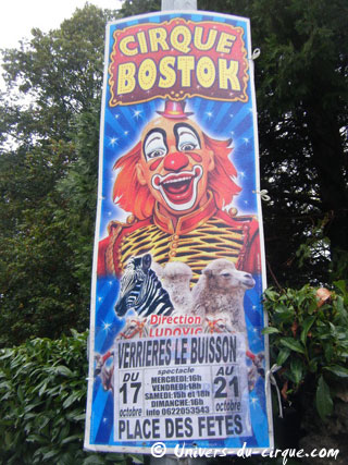 Essonne: le Cirque Bostok à Verrières-Le-Buisson du 17 au 21 octobre 2012