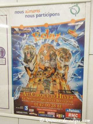 Paris: nouvelle saison pour le Cirque d'Hiver Bouglione du 20 octobre 2012 au 17 mars 2013