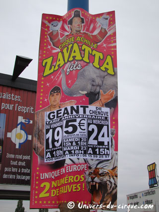 Côte-d'Or: le Cirque Achille Zavatta Fils à Chenôve du 19 au 24 octobre 2012
