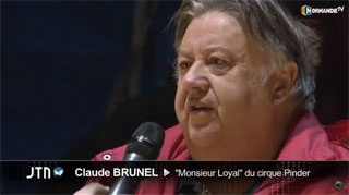 Calvados: Claude Brunel M. Loyal du Cirque Pinder à Cane à l'honneur sur Normandie TV