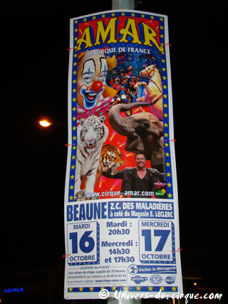 De nouveaux modèles d'affiches au Cirque Amar