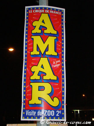 De nouveaux modèles d'affiches au Cirque Amar