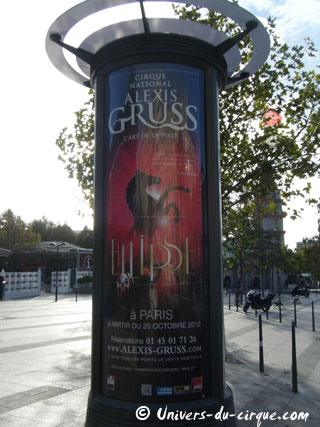 Paris: le Cirque National Alexis Gruss de retour à la Porte de Passy du 20 octobre 2012 au 17 mars 2013