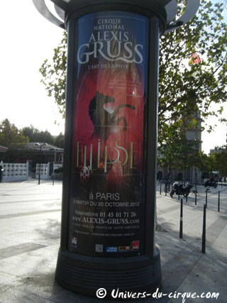 Paris: le Cirque National Alexis Gruss de retour à la Porte de Passy du 20 octobre 2012 au 17 mars 2013