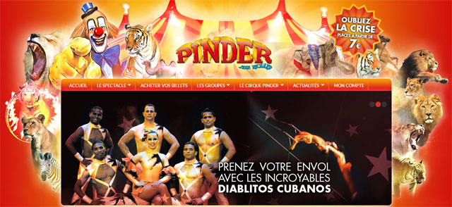 Le nouveau site internet du Cirque Pinder est en ligne