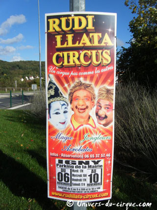 Essonne: le Rudi Llata Circus à Igny du 06 au 10 novembre 2012