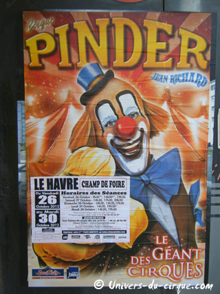 Les dernières étapes de la tournée 2012 du Cirque Pinder