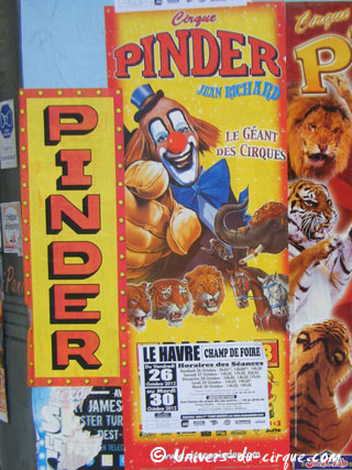 Les dernières étapes de la tournée 2012 du Cirque Pinder