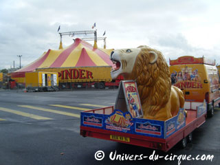 Les dernières étapes de la tournée 2012 du Cirque Pinder