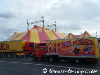 Les dernières étapes de la tournée 2012 du Cirque Pinder