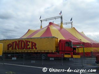 Les dernières étapes de la tournée 2012 du Cirque Pinder