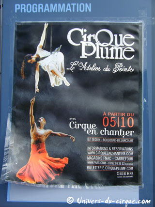 Hauts-de-Seine: le Cirque Plume sur l'île Seguin à Boulogne-Billancourt du 26 octobre au 11 novembre 2012