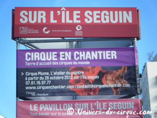 Hauts-de-Seine: le Cirque Plume sur l'île Seguin à Boulogne-Billancourt du 26 octobre au 11 novembre 2012