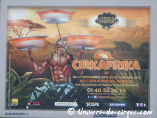 Paris: nouvelle campagne d'affichage du Cirque Phénix pour sa nouvelle production Cirkafrica