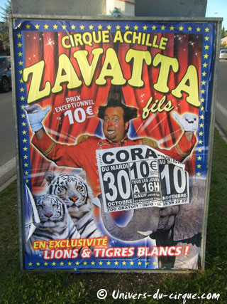 Marne: le Cirque Achille Zavatta Fils en périphérie de Reims du 30 octobre au 10 novembre 2012