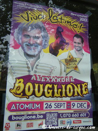 Belgique: le Cirque Alexandre Bouglione à Bruxelles du 26 septembre au 09 décembre 2012