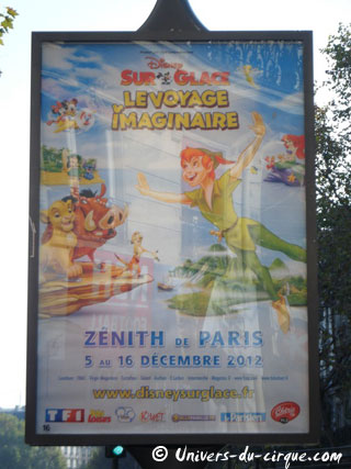Paris: Disney sur Glace au Zénith du 05 au 16 décembre 2012