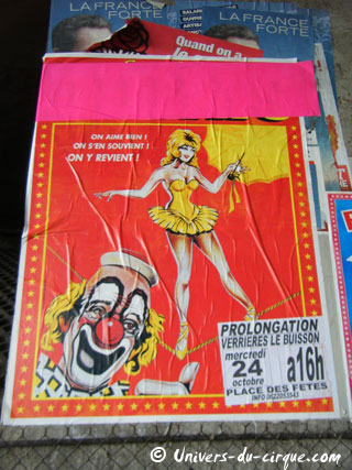 Essonne: l'affichage mural 2012 du Cirque Bostok