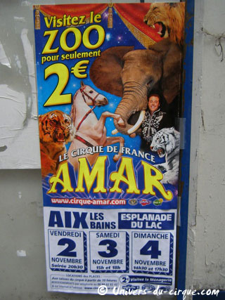 La tournée 2012 du Cirque Amar se poursuit