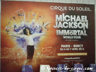 Paris: l'hommage du Cirque du Soleil à Michael Jackson au Palais Omnisports de Bercy du 04 au 07 avril 2013