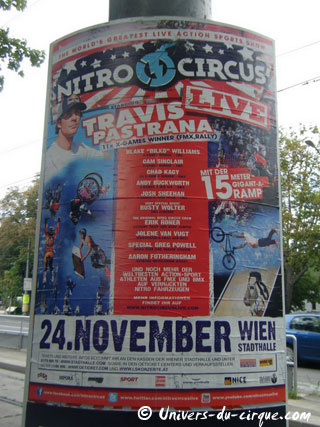 Autriche: Nitro Circus au Stadthalle de Vienne le 24 novembre 2012