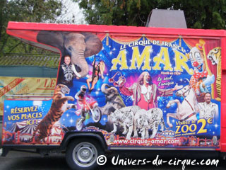 La nouvelle décoration du point de vente itinérant du Cirque Amar