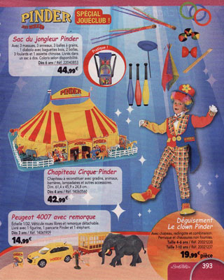Le partenariat entre JouéClub et le Cirque Pinder se poursuit à l'occasion des Fêtes de Nol 2012