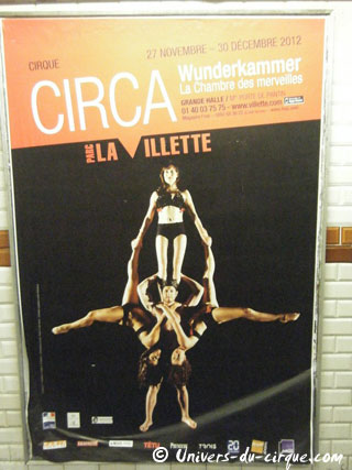 Paris: les spectacles de Nol 2012 s'affichent dans les couloirs du métro parisien