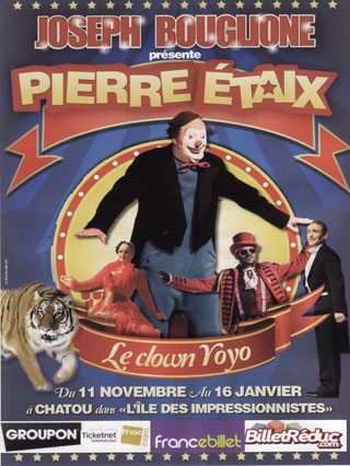 Yvelines: le flyer publicitaire 2012-2013 du Cirque Joseph Bouglione à Chatou