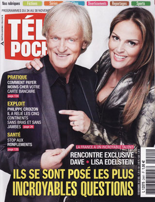 Sophie Edelstein en couverture de l'hebdomadaire Télé-Poche